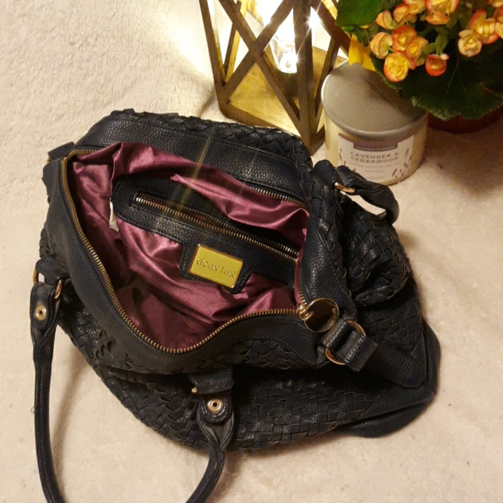Deus lux dark navy purse